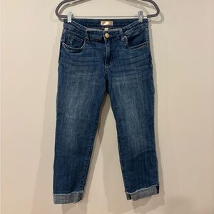 Kut From The Kloth Amy Crop Straight Leg Dark Wash Women's size 8